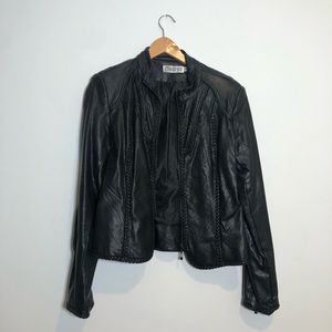 Faux leather jacket